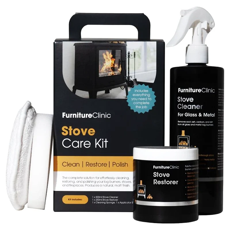 Kit för Kaminrengöring och Kaminrestaurering | Furniture Clinic Stove Care Kit