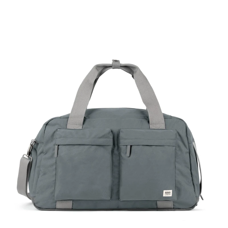 ROKA Gatwick Large Recycled Canvas Bag - Smoke