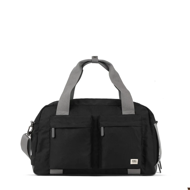 ROKA Gatwick Medium Recycled Canvas Bag - Ash