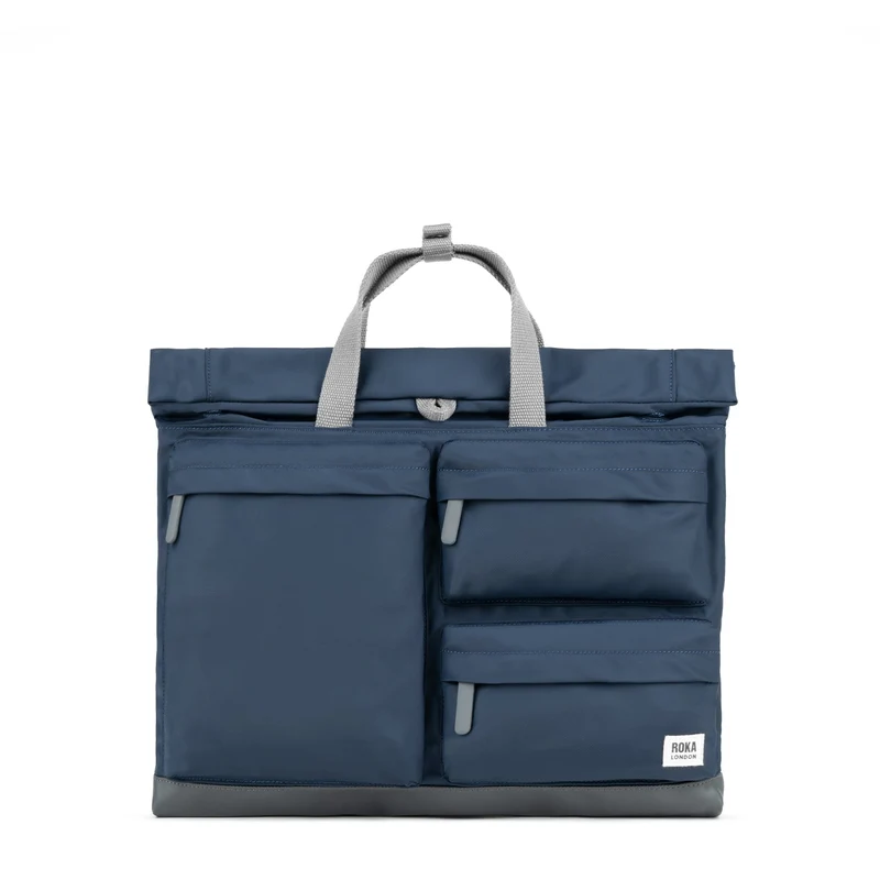 ROKA Blackfriars M Midnight Recycled Canvas Bag