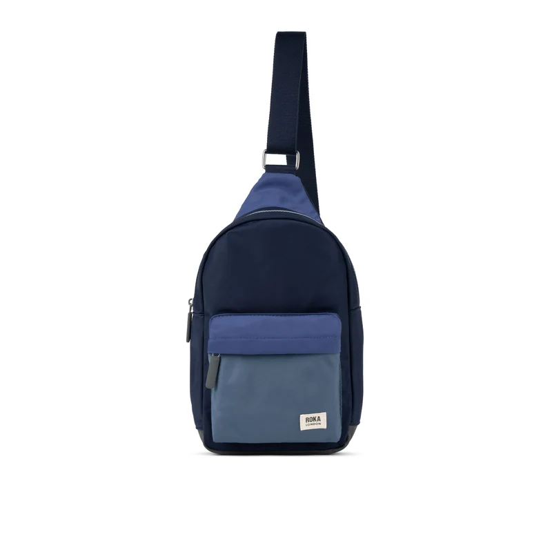 ROKA Willesden B Stor Återvunnen Nylonväska - Indigo Tonal