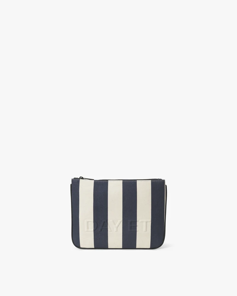 Medium Striped Travel Pouch
