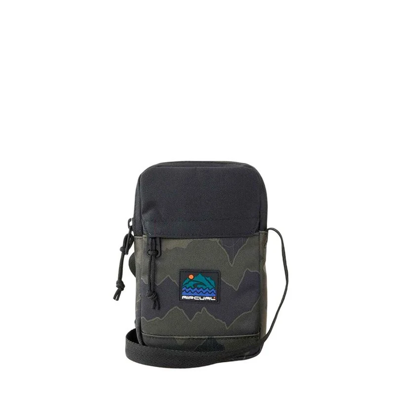 Axelväska Rip Curl Slim Pouch Search Camo, svart, kompakt