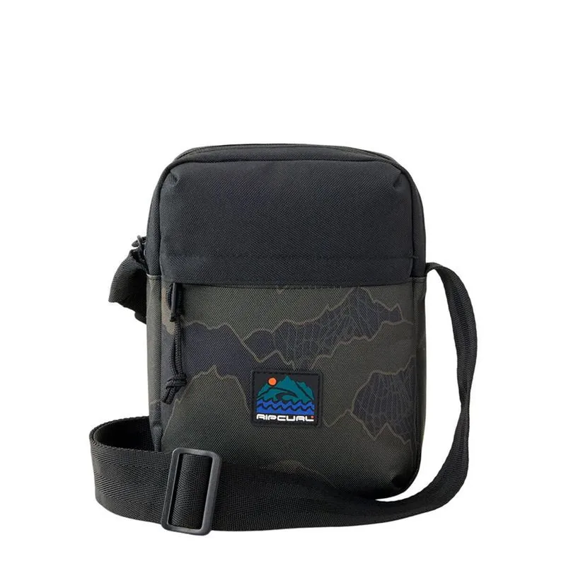 Axelväska Rip Curl No Idea Pouch Search Camo, svart, justerbart axelband