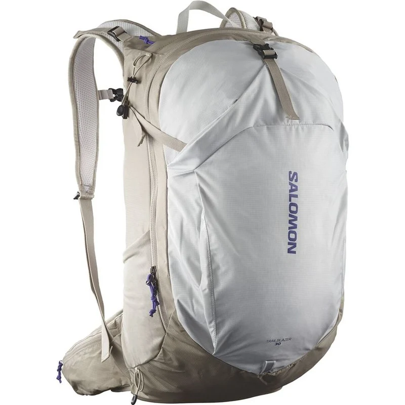 Ryggsäck Salomon Trailblazer 30L, ljusgrå, fickor
