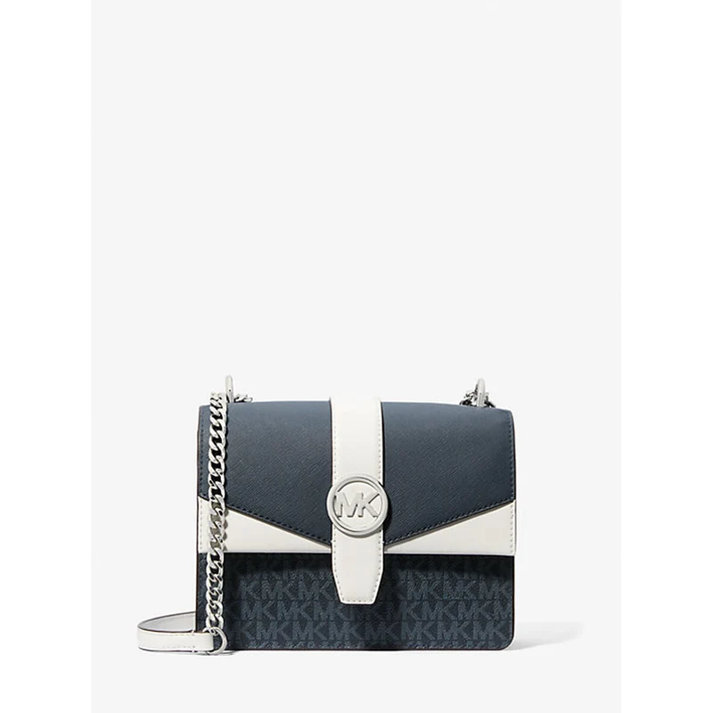 Michael Kors Axelväska Voyager Diskret Logotyp Blå
