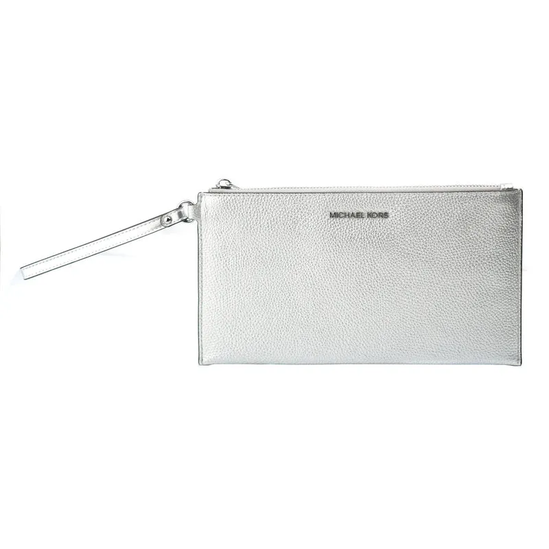 Michael Kors Handväska 35f4stvw3l Grasilvrig Struktur Silver