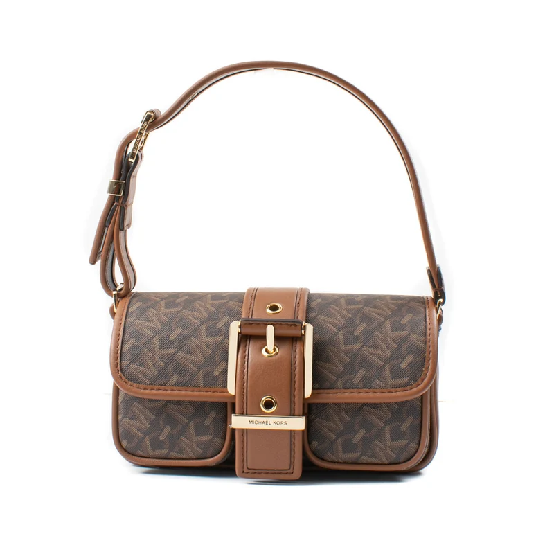 Michael Kors Handväska Colby Morkbrun Diskret