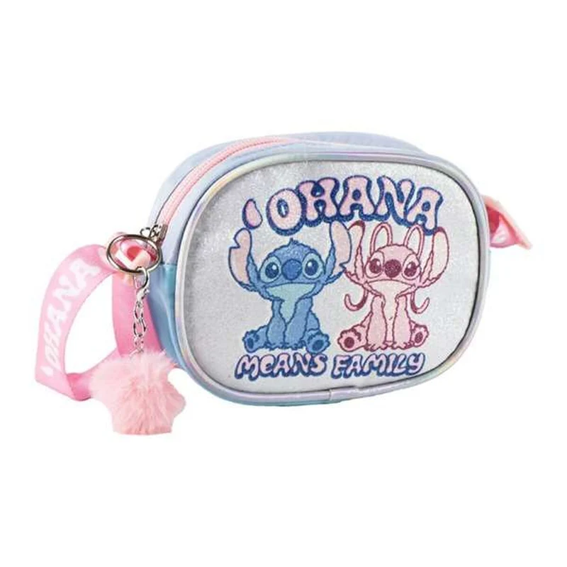 Axelväska Disney Stitch, blå, justerbart axelband