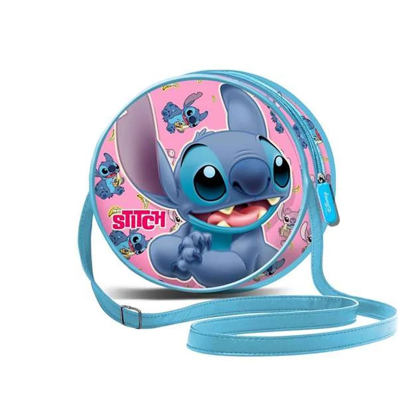 Axelväska Stitch för barn, blå, med blixtlåsstängning