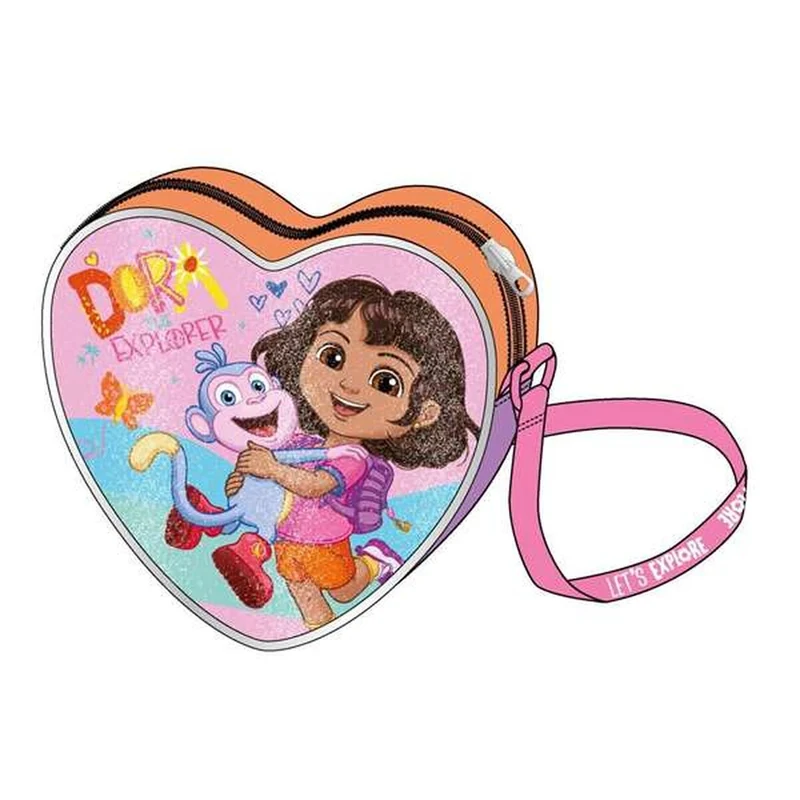 Axelväska Dora The Explorer, fuchsia, justerbar rem