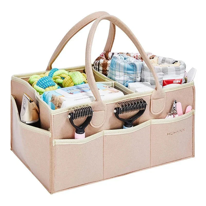 Diaper Bag Storage Handbag With Multiple Compartments