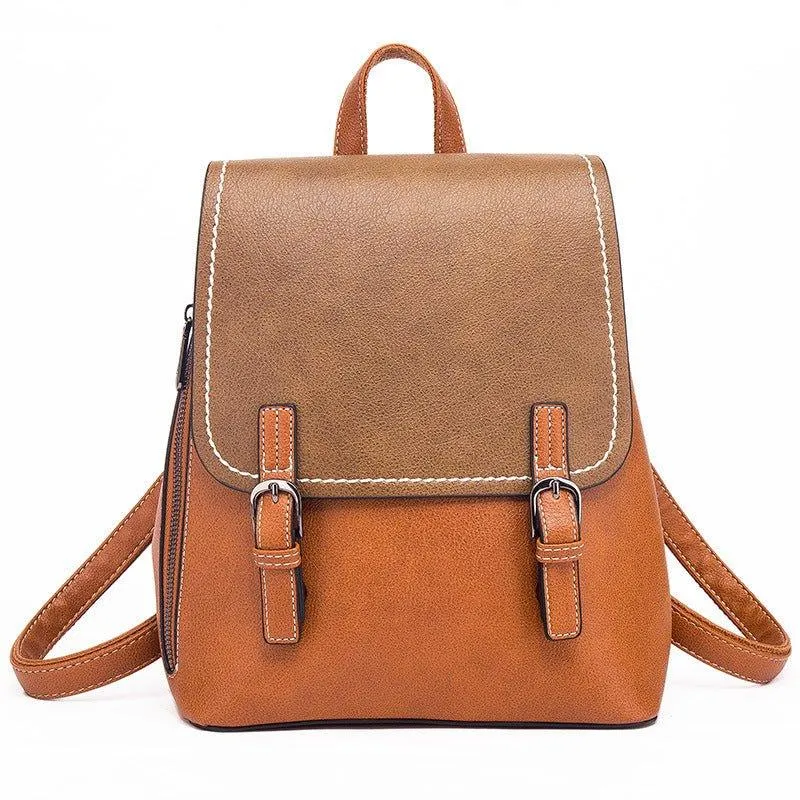 Retro Unisex Contrast Backpack