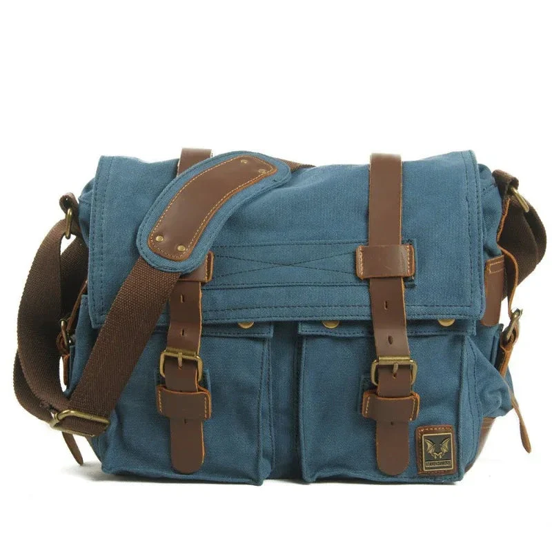Men's Horizontal Square Messenger Shoulder Bags