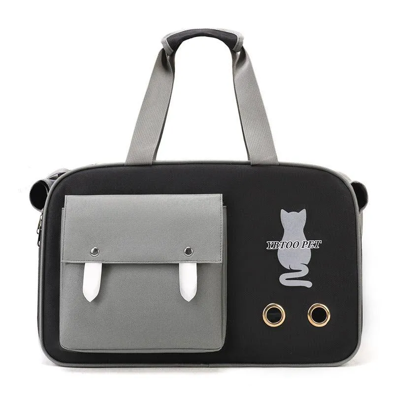 Outdoor Portable Pet Shoulder Bag Large Capacity Breathable Cat Carrying Bag