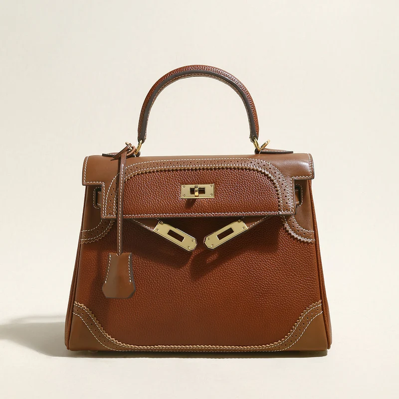 Los Altos Top Handle Leather Bag
