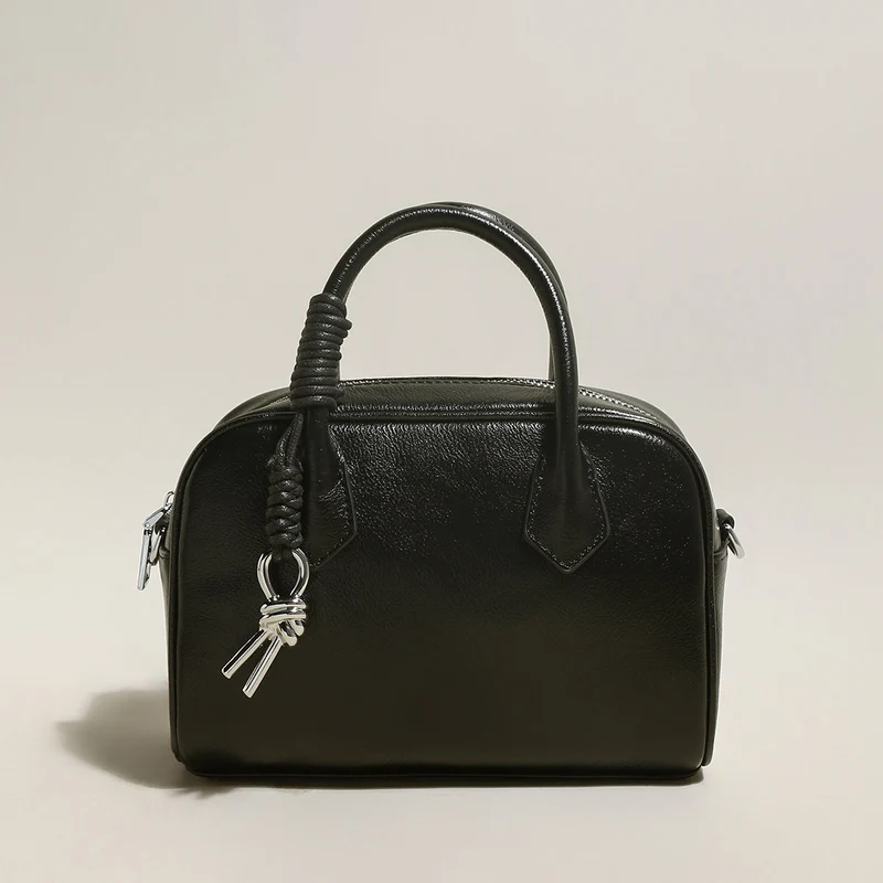 Meredith Leather Boston Top Handle Bag