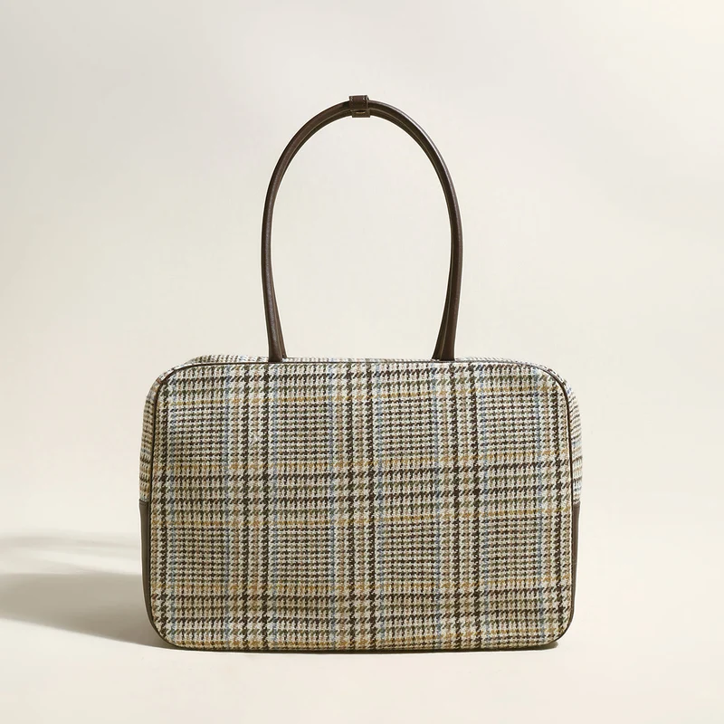 Sloane Tartan Top Handle Bag