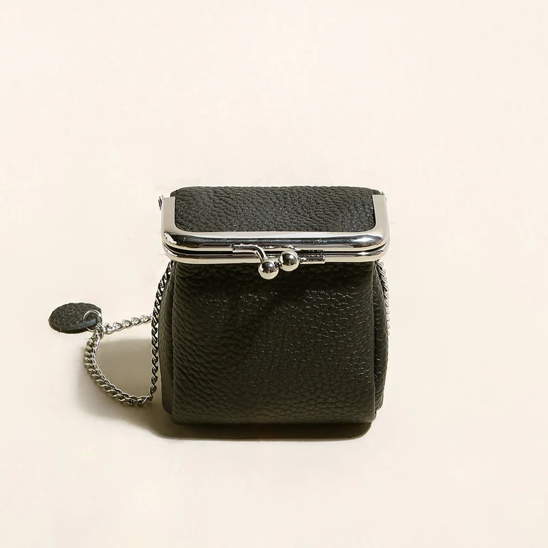 Modern Ball Clasp Wallet with Adjustable Chain Straps