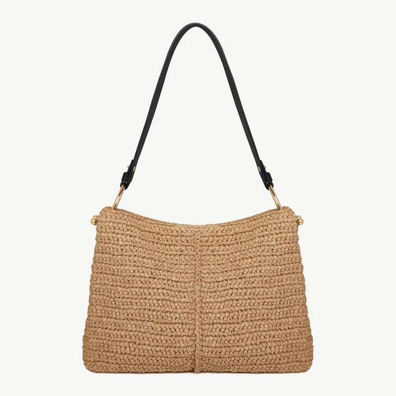 Lana Hobo - Raffia/Black