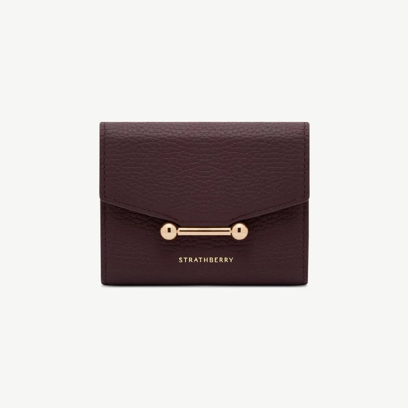 Mosaic Trifold Wallet - Burgundy