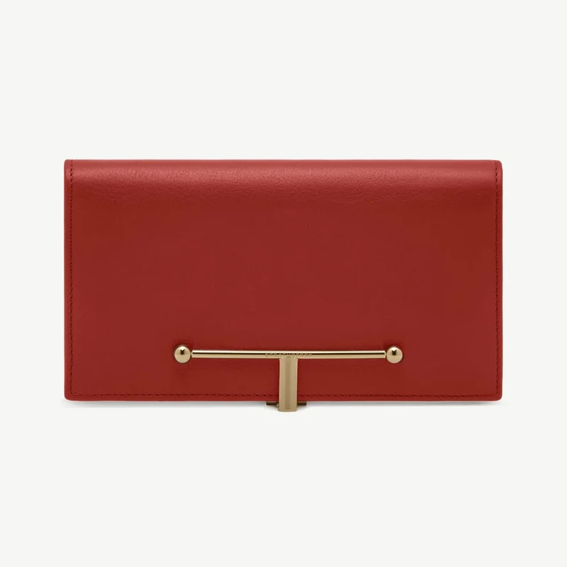 Large Melville Street Wallet - Levanto Red