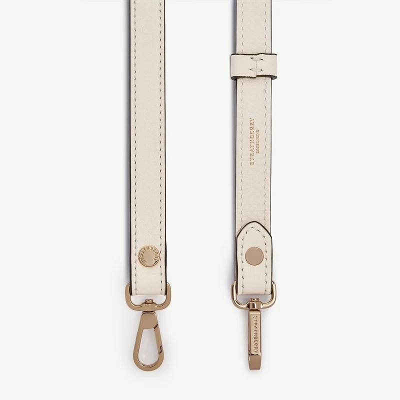 Thin Adjustable Leather Strap - Vanilla