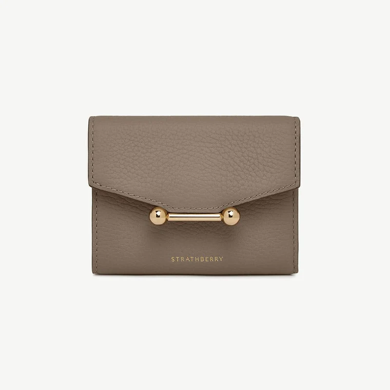 Mosaic Trifold Wallet - Taupe