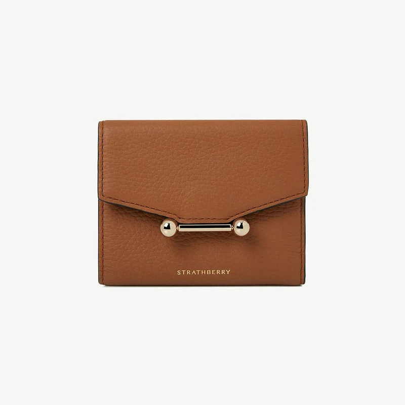 Mosaic Trifold Wallet - Tan