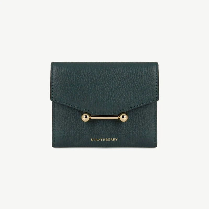 Mosaic Trifold Wallet - Bottle Green