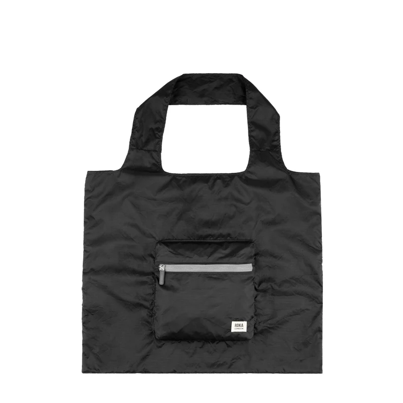 ROKA Borough Medium Recycled Nylon Ripstop Bag - Svart
