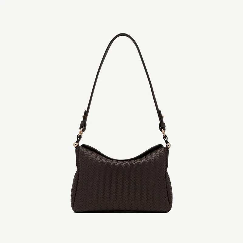 Sway - Chocolate Woven Leather