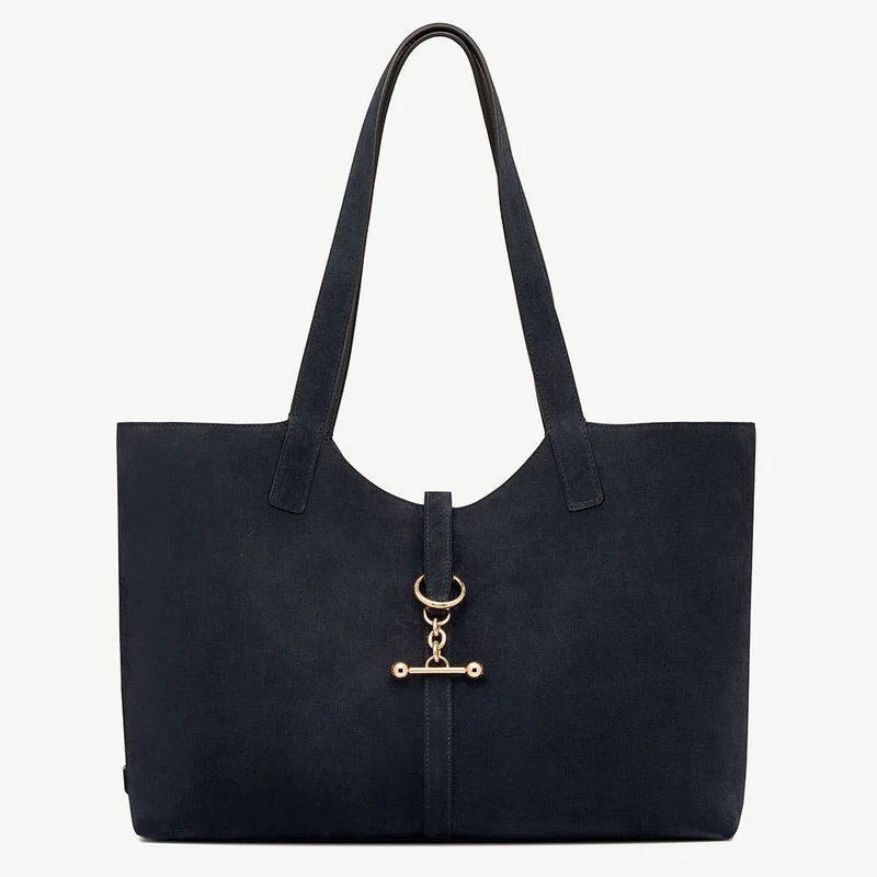 Kite Tote - Navy Suede
