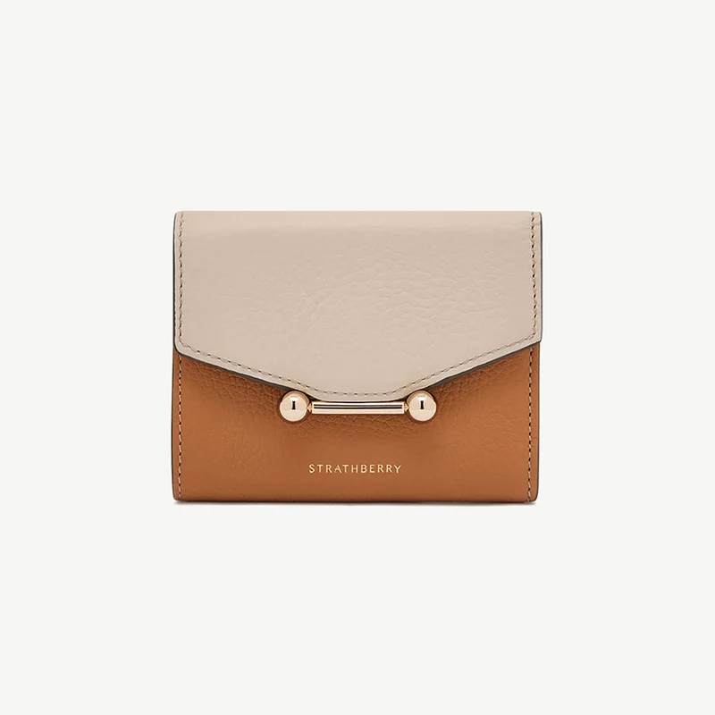 Mosaic Trifold Wallet - Oat/Honey/Clay