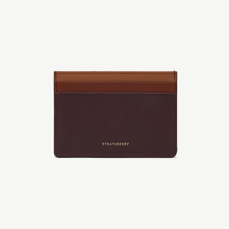 Cardholder - Burgundy/Walnut/Chestnut