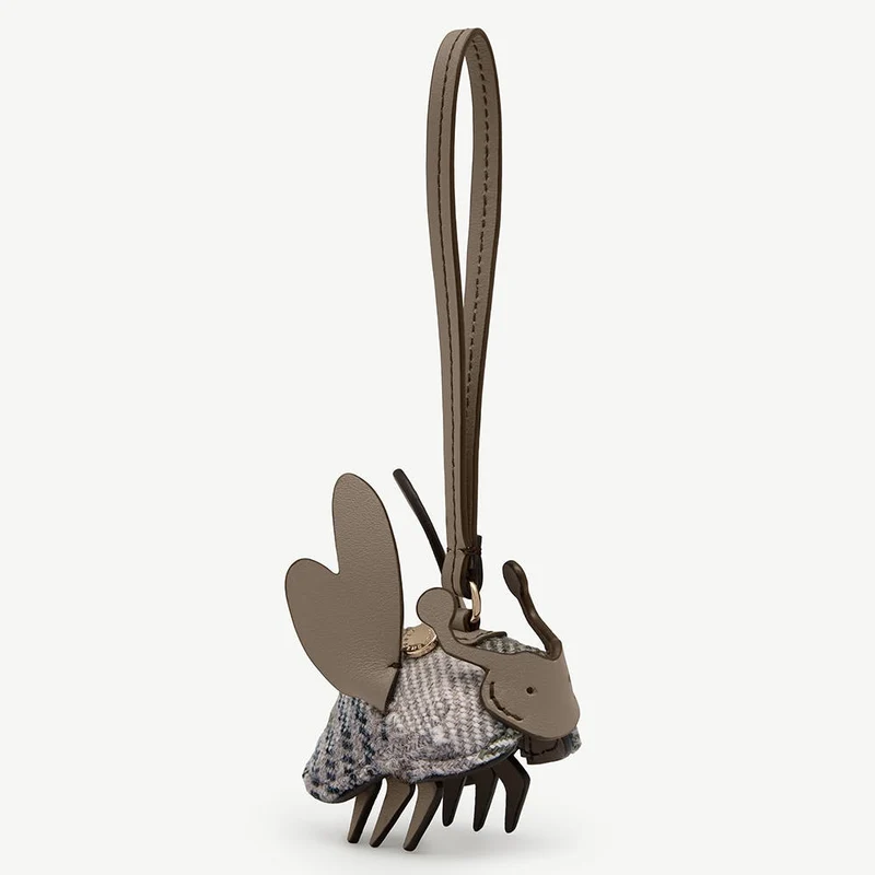 Bag Charm - Strathberry Tartan Bumblebee
