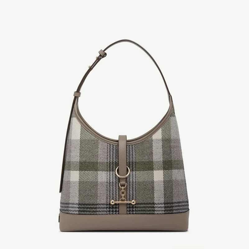 Kite Hobo - Strathberry Tartan Taupe