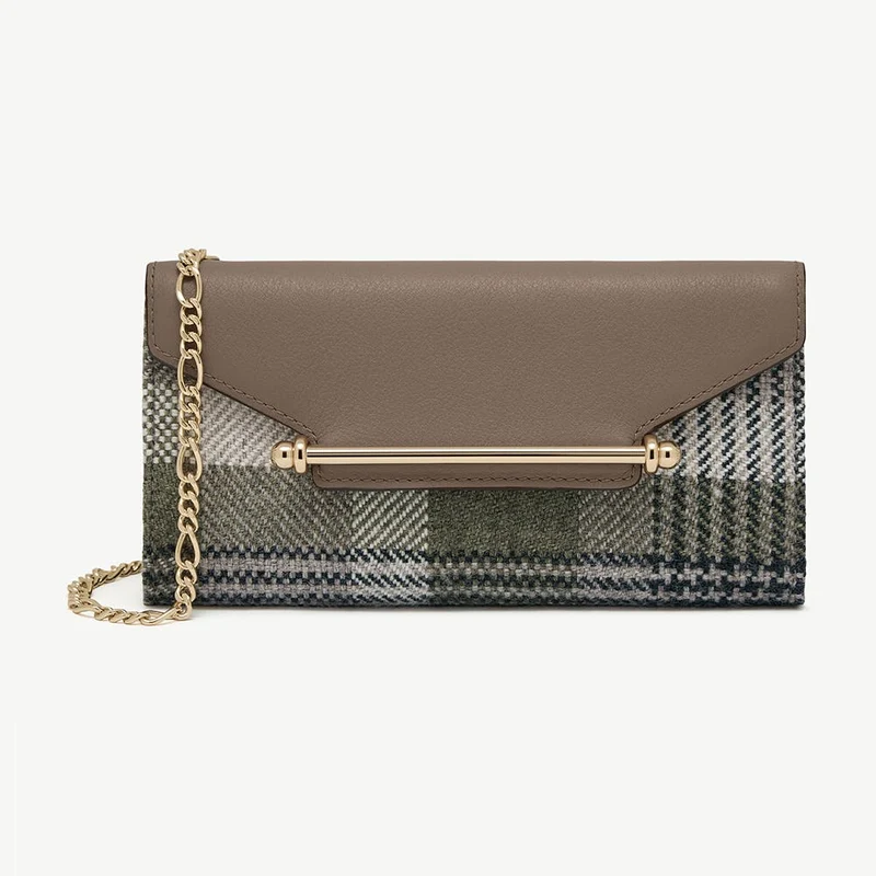 Multrees Chain Wallet - Strathberry Tartan Taupe