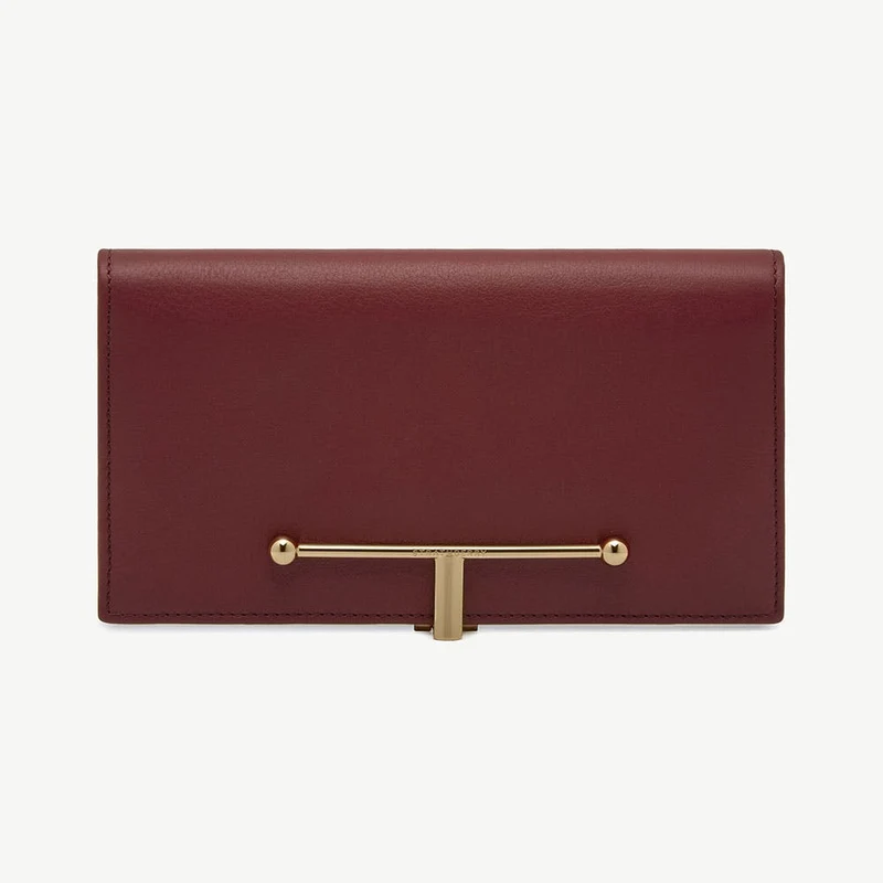 Large Melville Street Wallet - Oxblood/Espresso