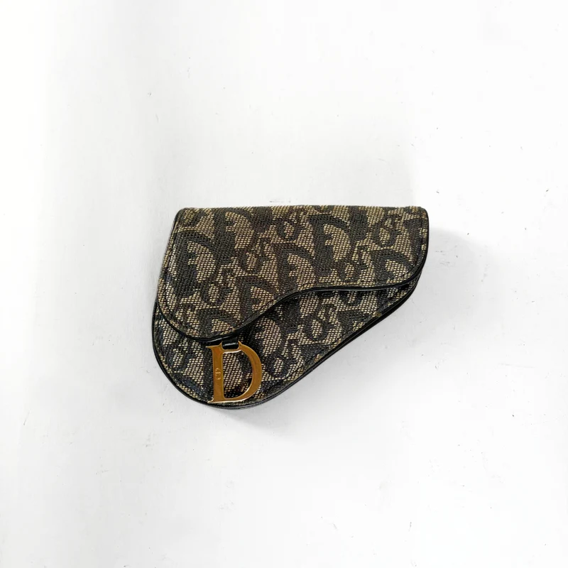 Dior Sadelplånbok Sned Canvas