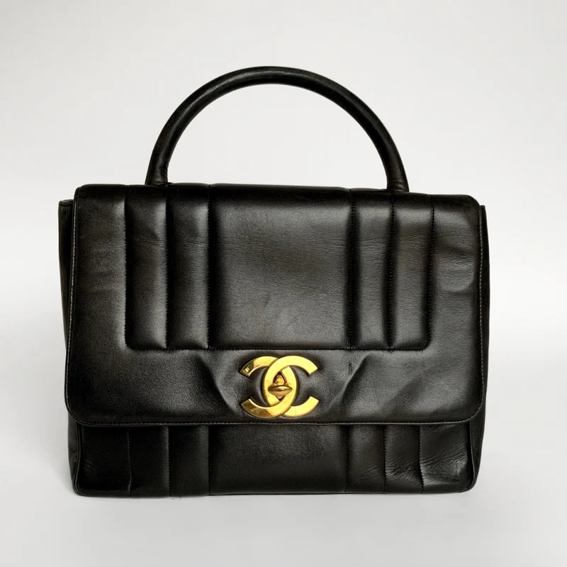 Chanel Coco Top Handle-väska Lammskinnsläder