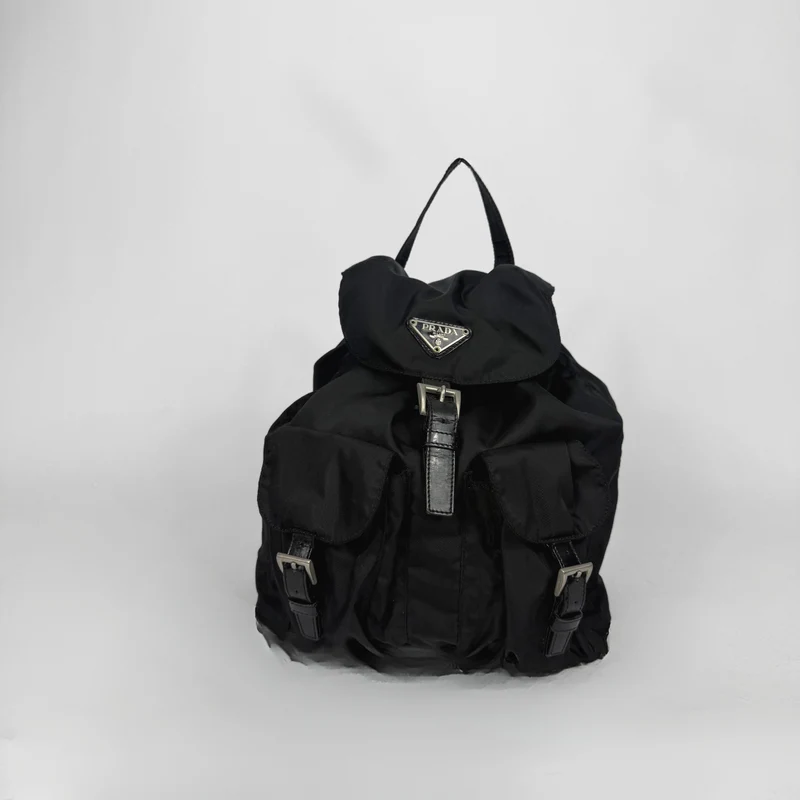 Klassisk Prada Tessuto Vela Nylon Ryggsäck