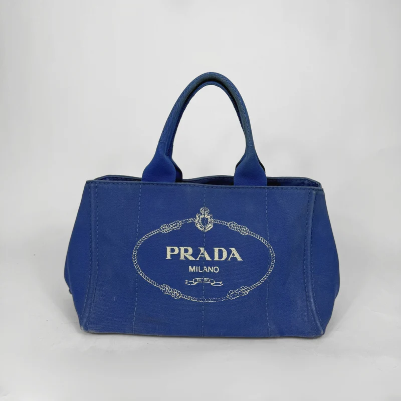 Prada Canapa Canvas Tote Bag