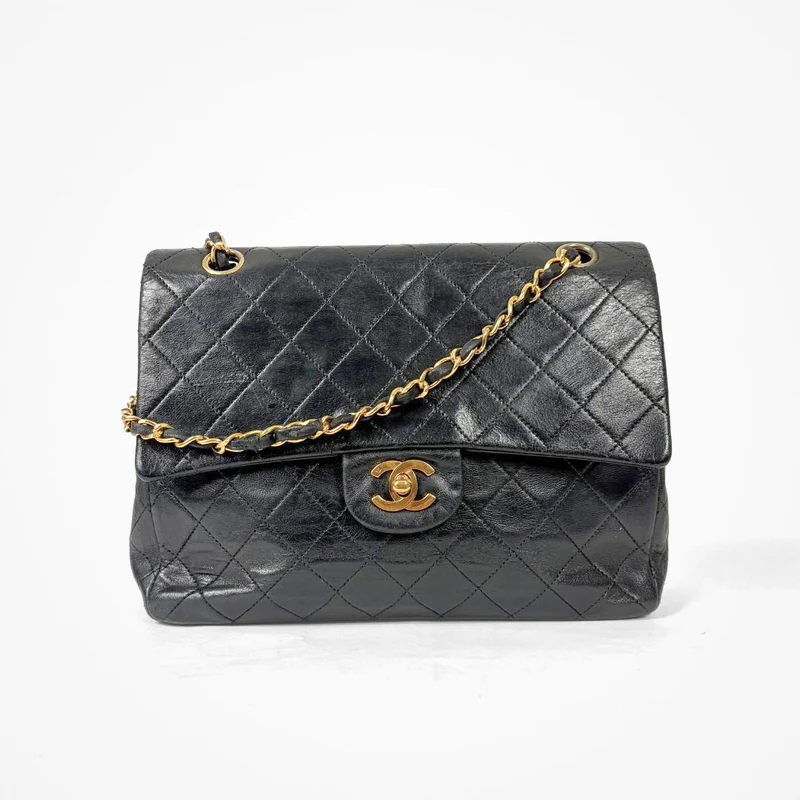 Chanel Mellanstor dubbel Classic Flap Bag