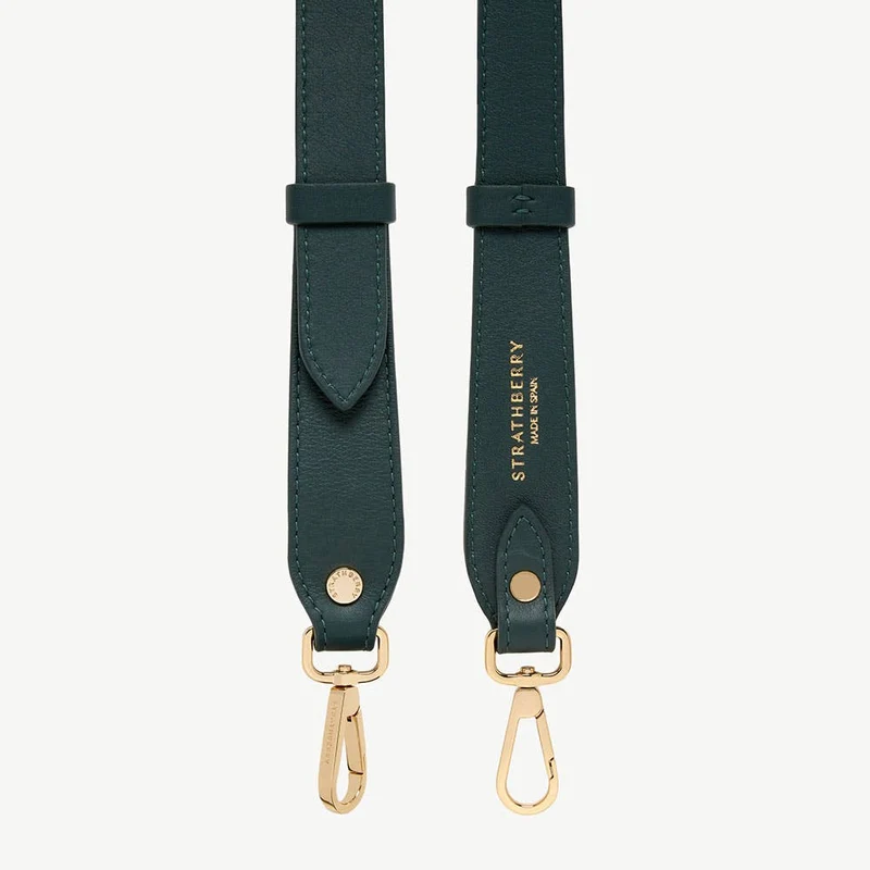 Adjustable Leather Strap - Bottle Green