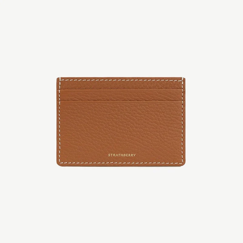 Cardholder - Tan with Vanilla Stitch
