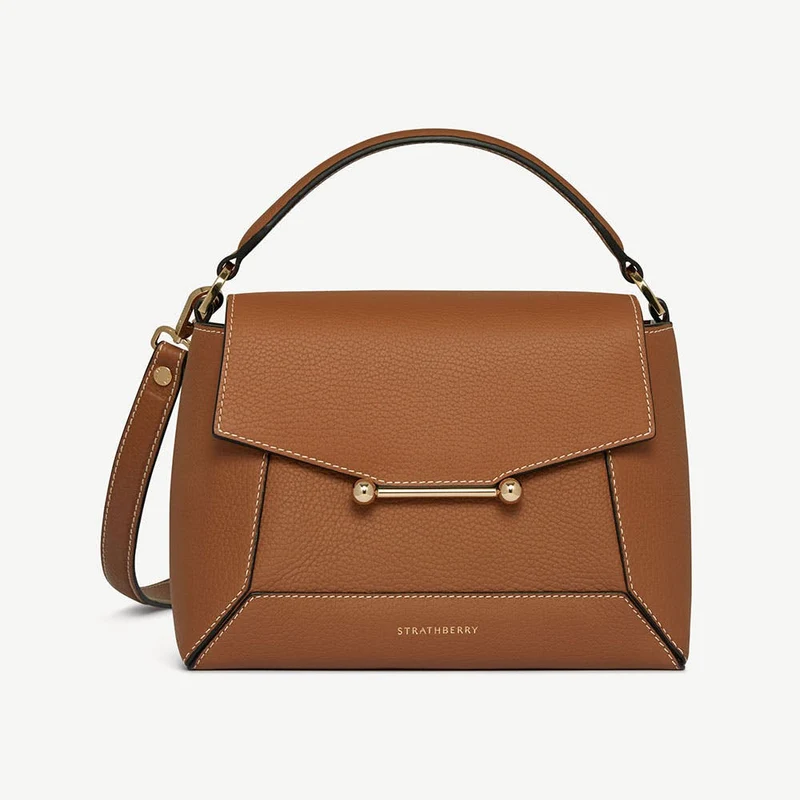 Mosaic Bag - Tan with Vanilla Stitch