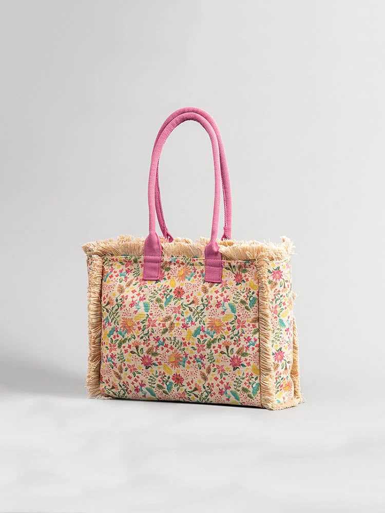 Vintage Printed Canvas Bag