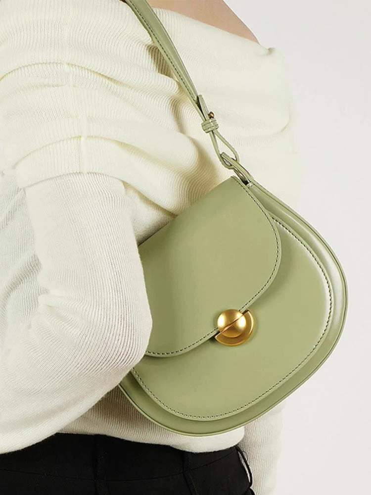 Crossbody Saddle Leather Bag