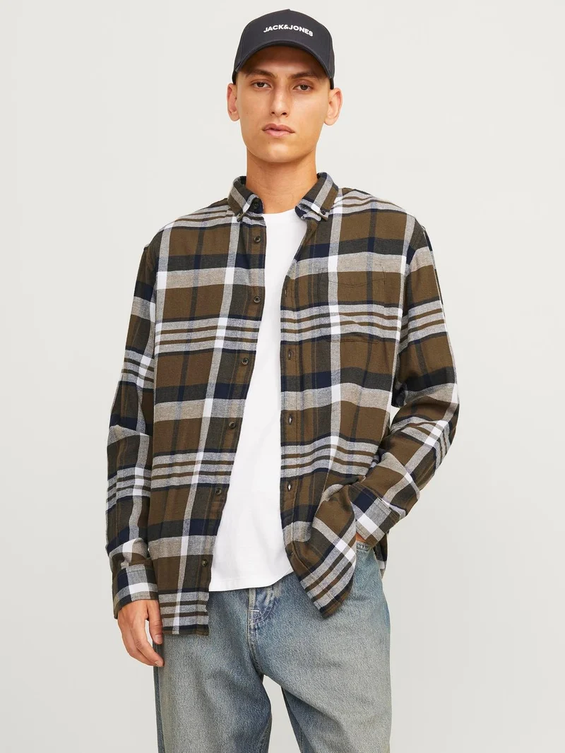 Skjorta Classic autumn checks, canteen